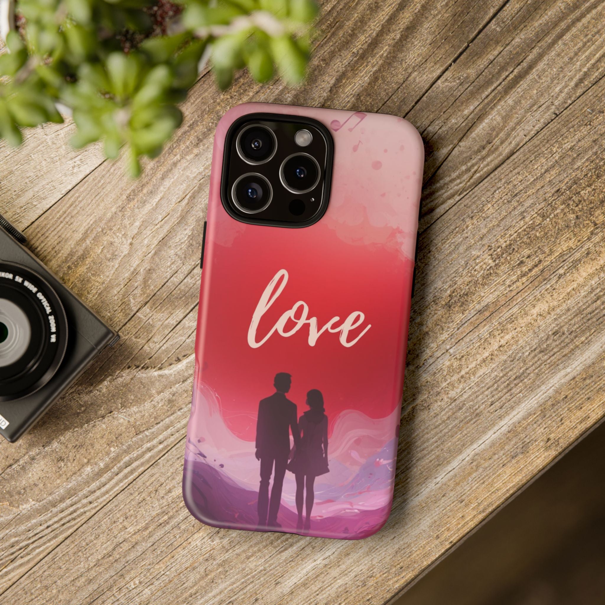 Phone Case — Couple Silhouette Love Protective Tough Case