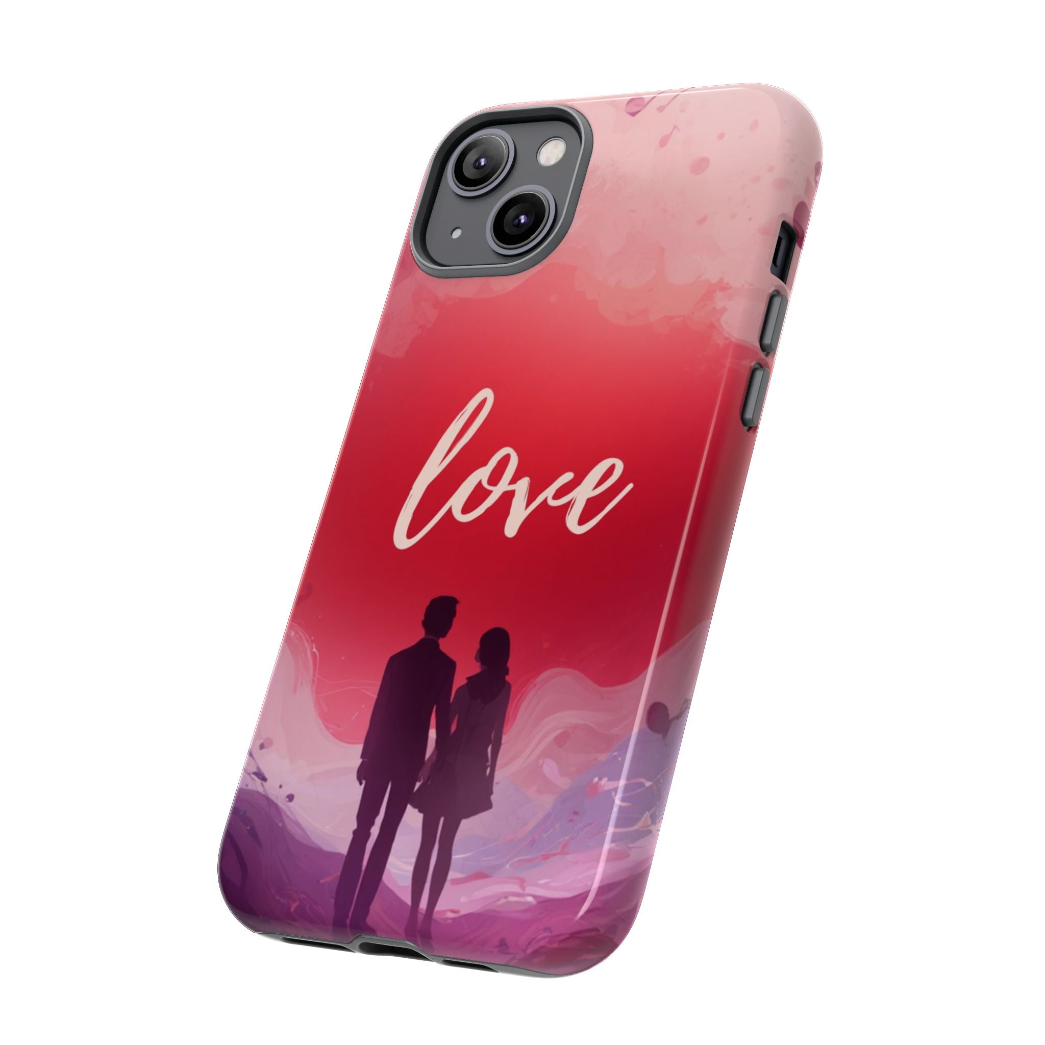 Phone Case — Couple Silhouette Love Protective Tough Case