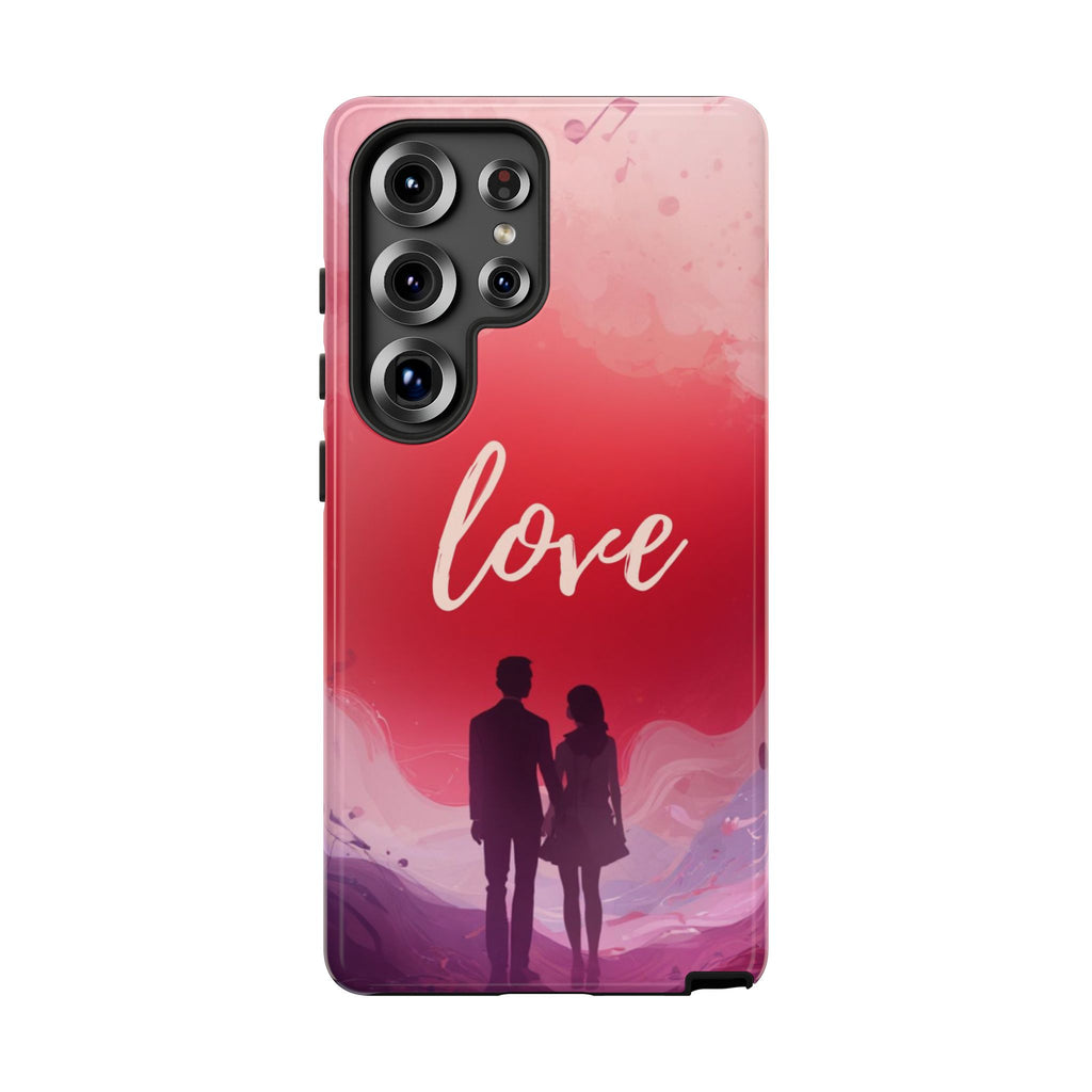 Phone Case — Couple Silhouette Love Protective Tough Case