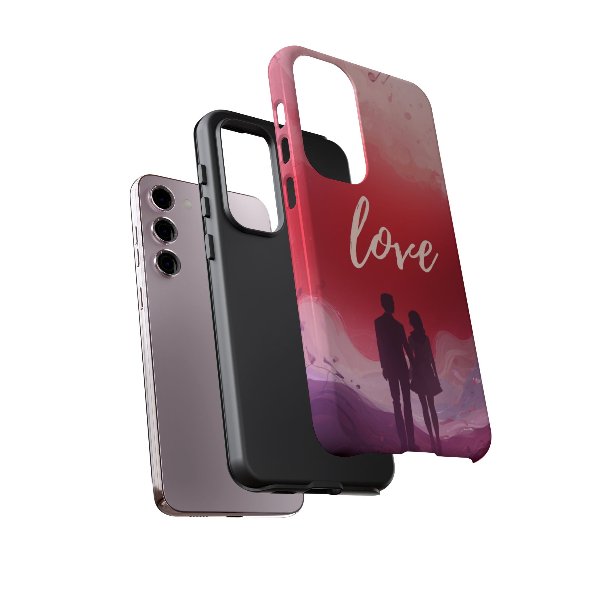 Phone Case — Couple Silhouette Love Protective Tough Case