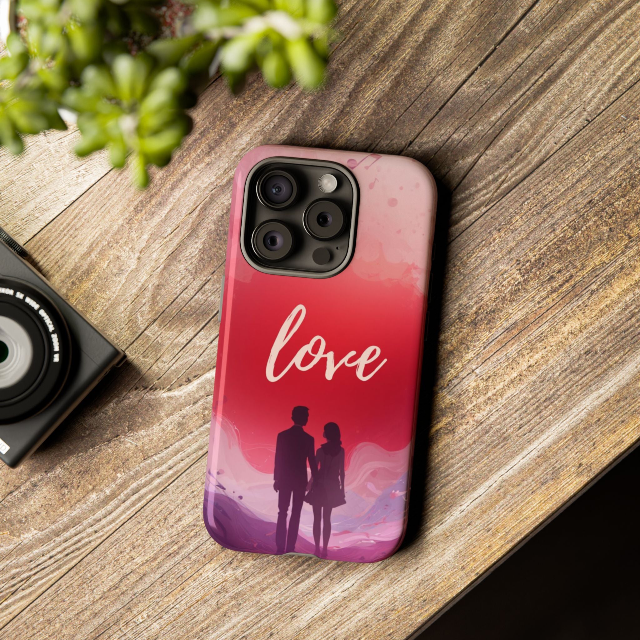 Phone Case — Couple Silhouette Love Protective Tough Case