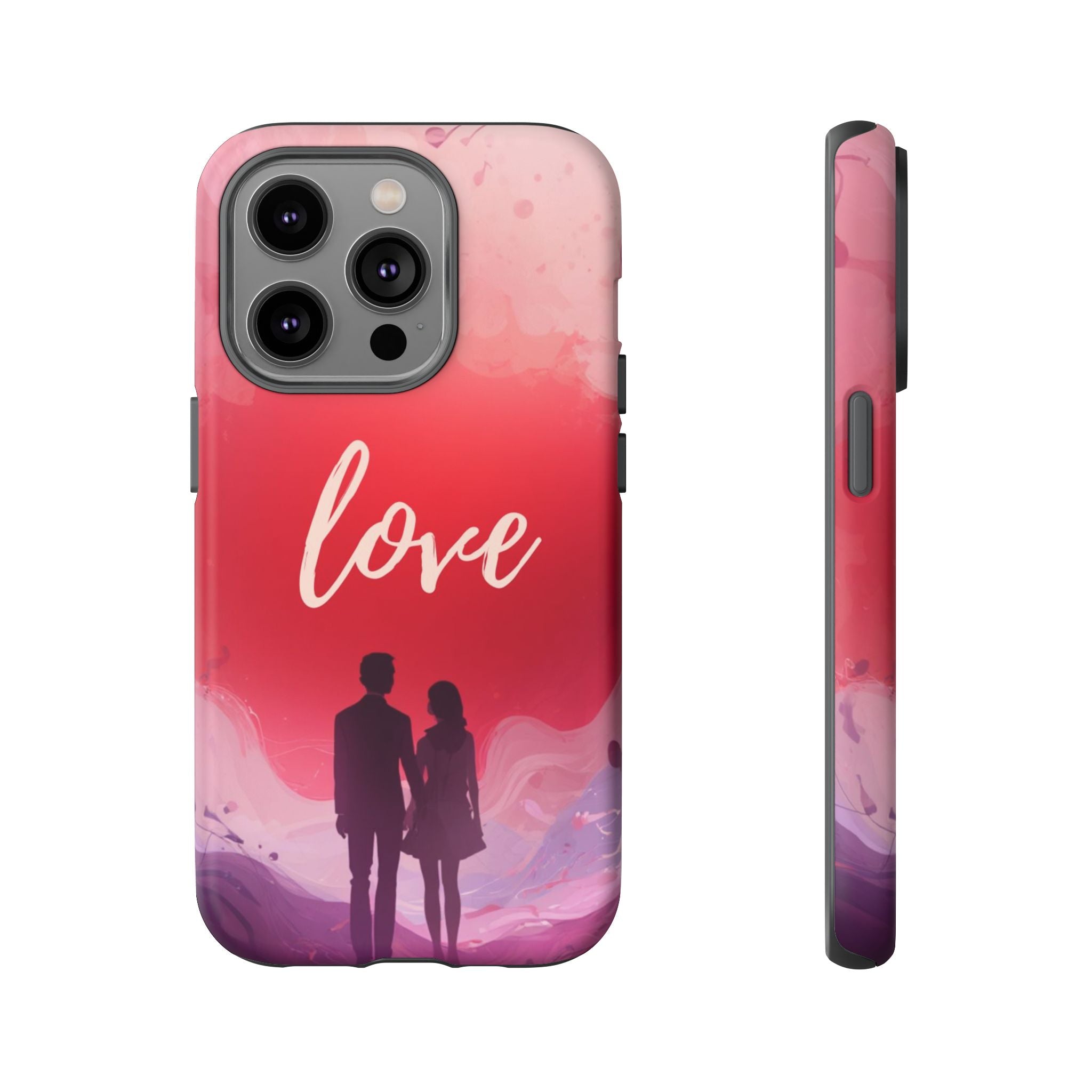 Phone Case — Couple Silhouette Love Protective Tough Case
