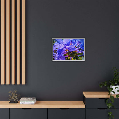 Blue Hydrangea Stem Canvas Wall Art