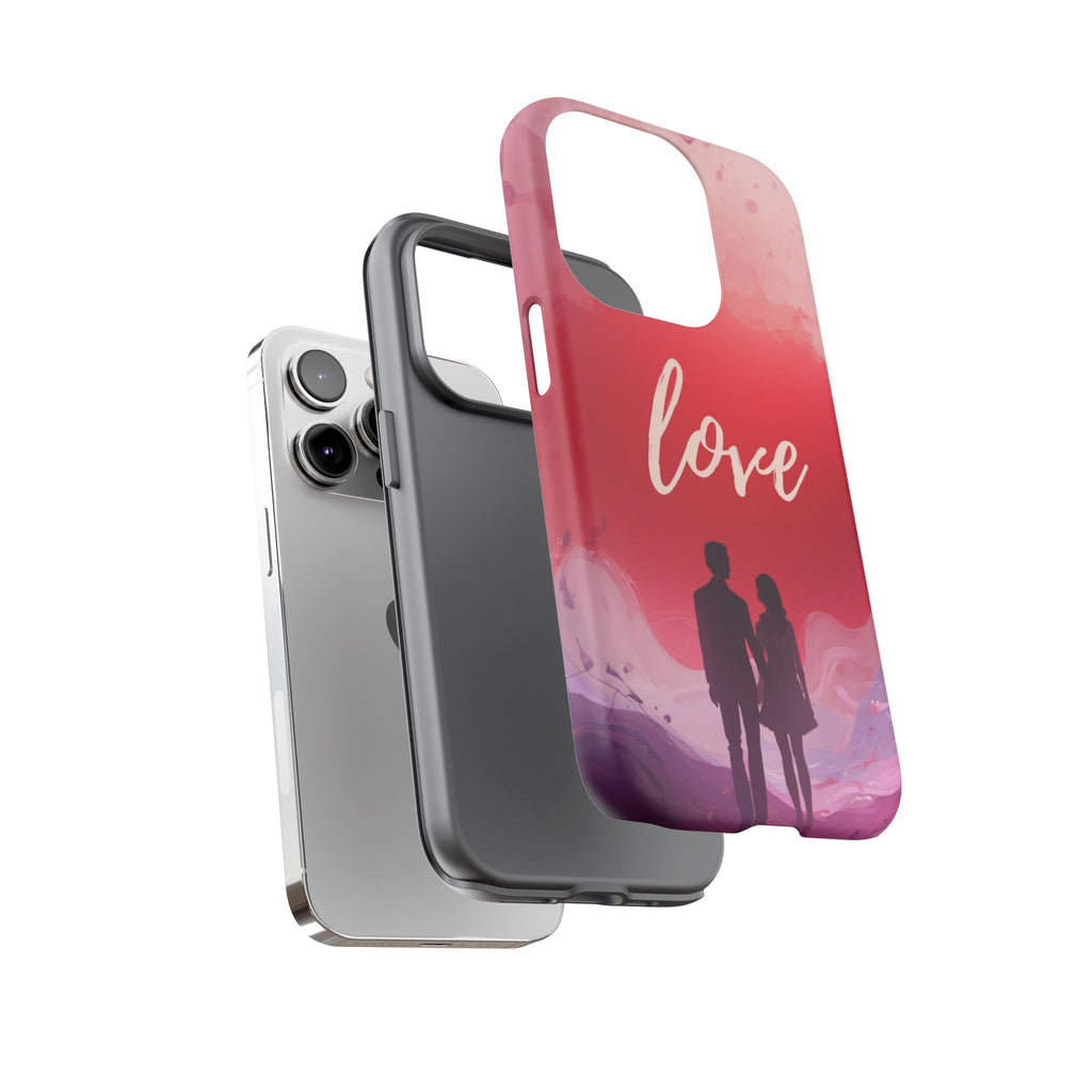 Phone Case — Couple Silhouette Love Protective Tough Case