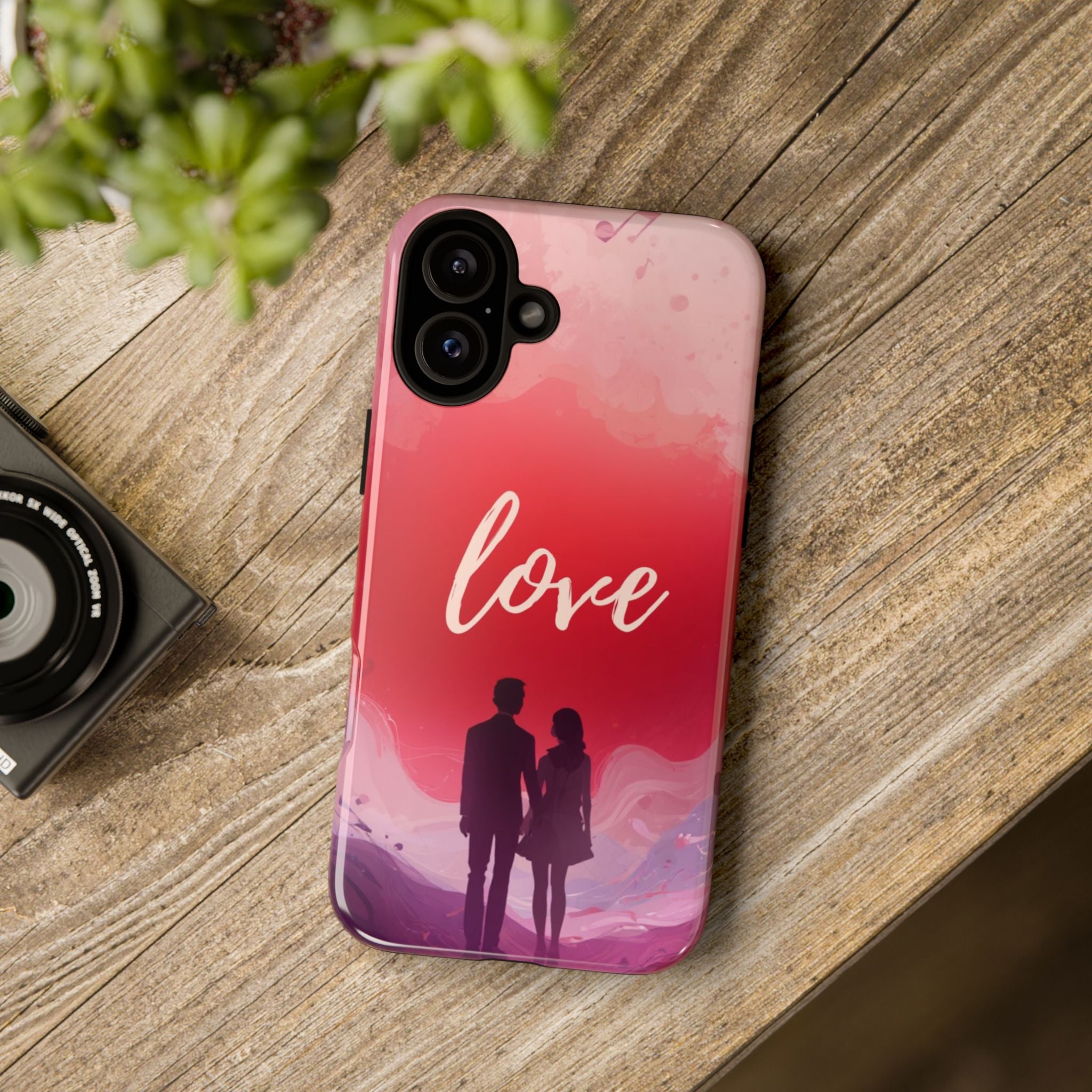 Phone Case — Couple Silhouette Love Protective Tough Case