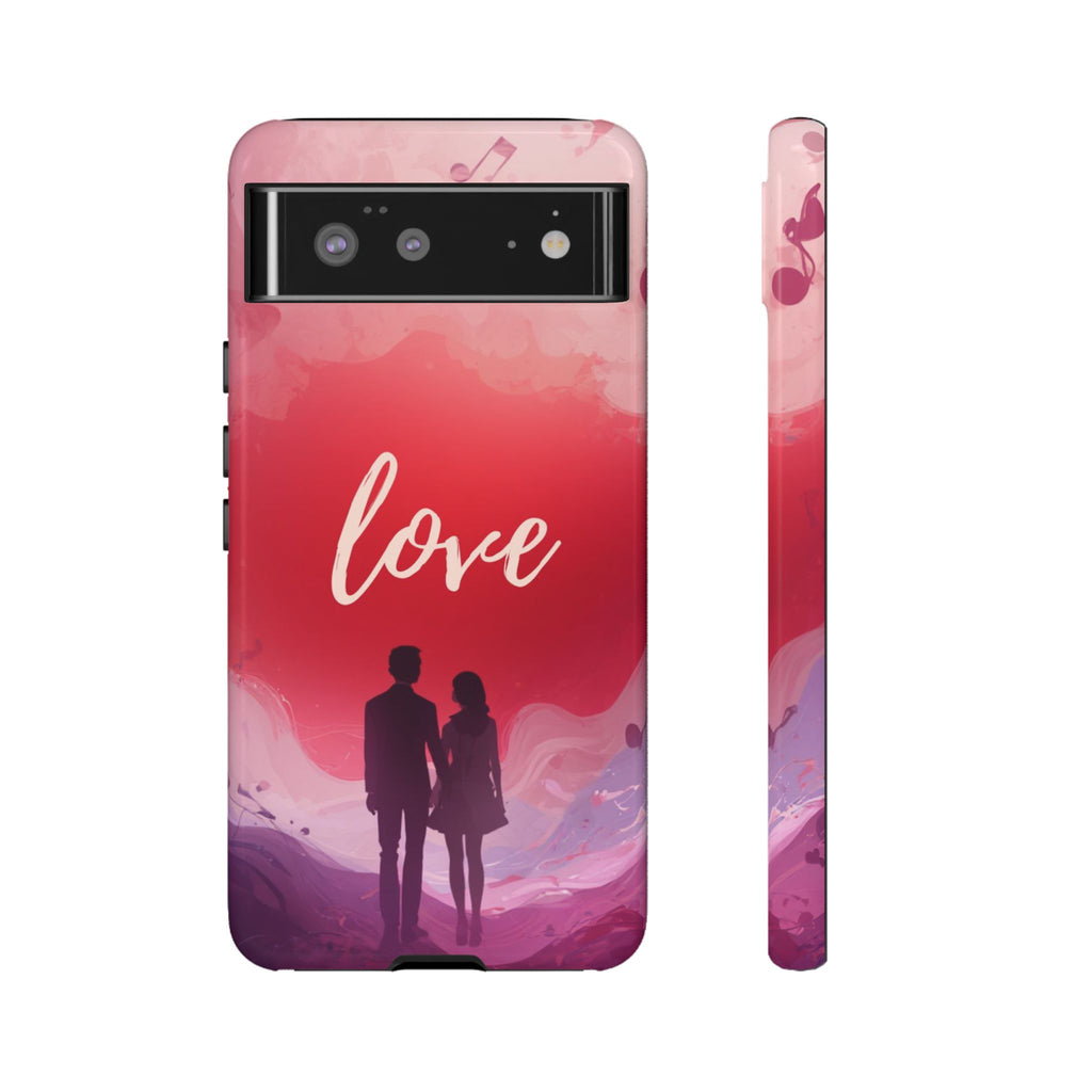 Phone Case — Couple Silhouette Love Protective Tough Case