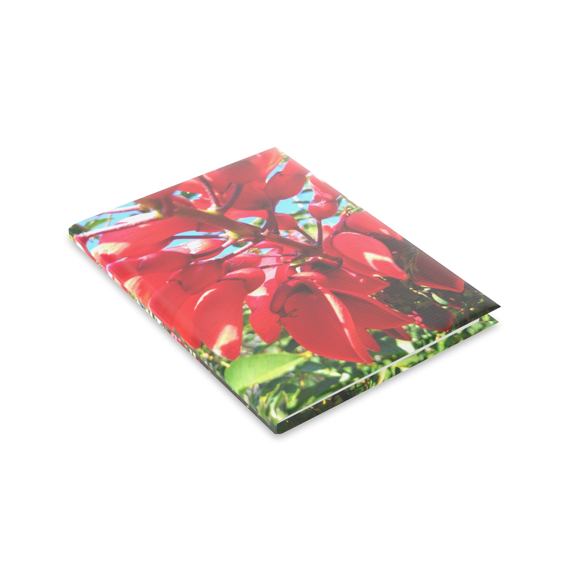 View details for Floral Hardcover Notebook — Tropical Red Blossom Puffy Cover Floral Hardcover Notebook — Tropical Red Blossom Puffy Cover