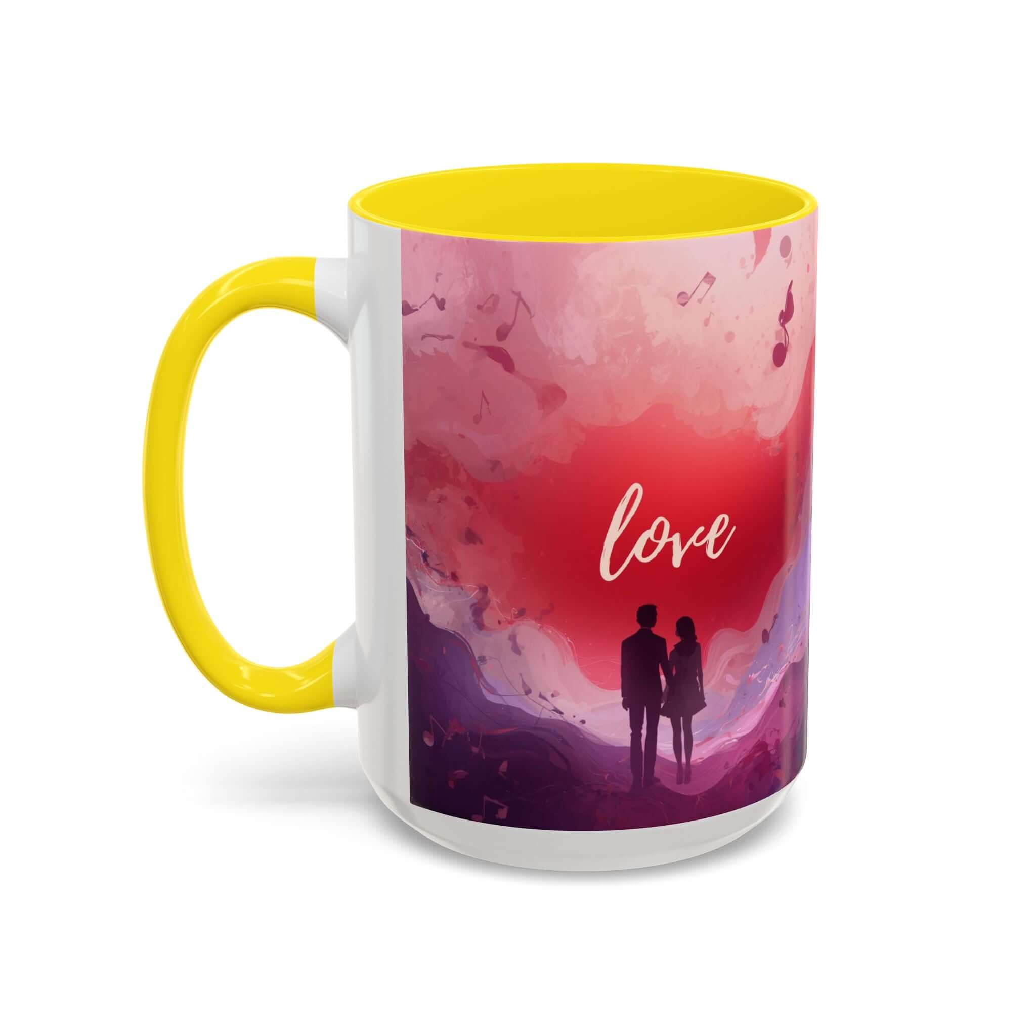 Couple Silhouette Love Mug Accent Coffee Mug 11oz 15oz