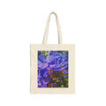 Blue Hydrangea Stem Cotton Canvas Tote Bag
