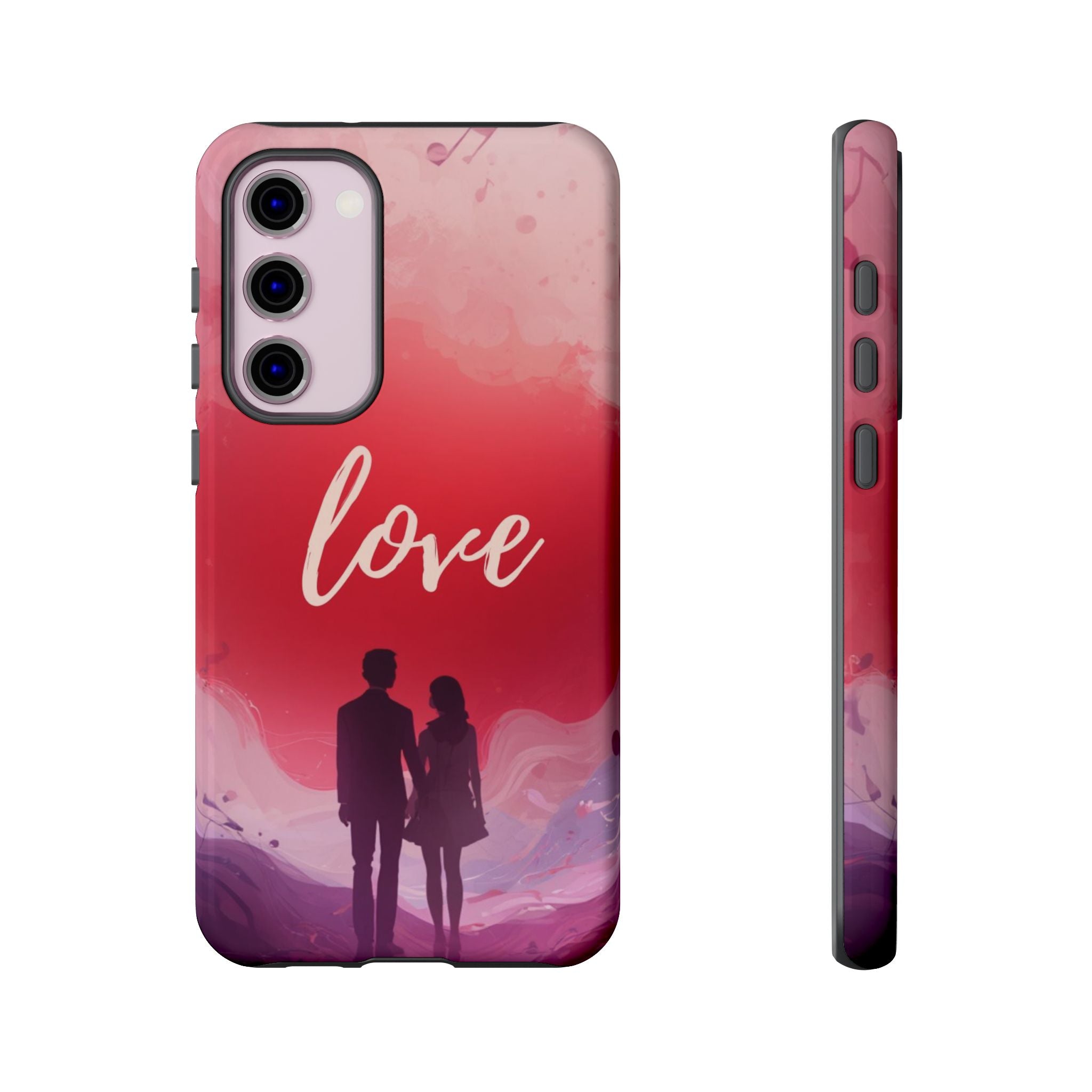 Phone Case — Couple Silhouette Love Protective Tough Case
