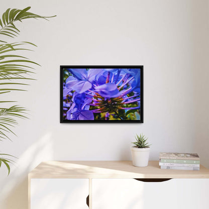 Blue Hydrangea Stem Canvas Wall Art