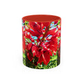 Red Cockspur Coral Tree Accent Coffee Mug – Vibrant Floral 11/15oz Gift
