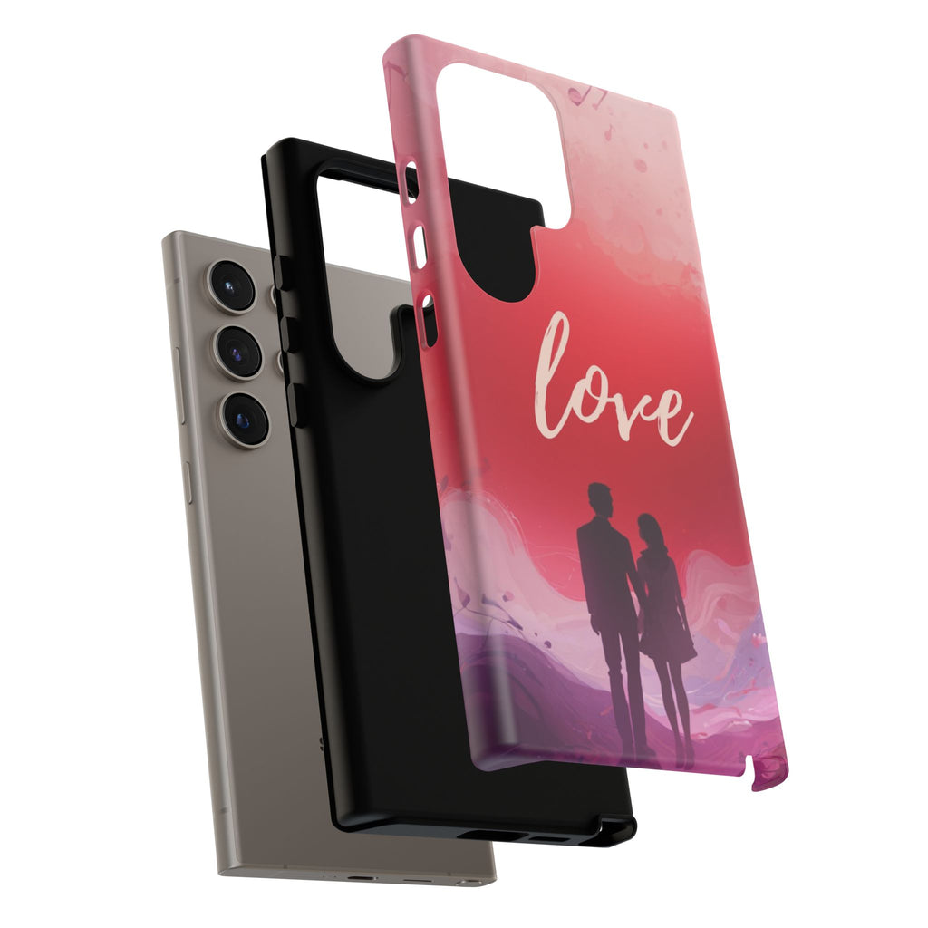 Phone Case — Couple Silhouette Love Protective Tough Case