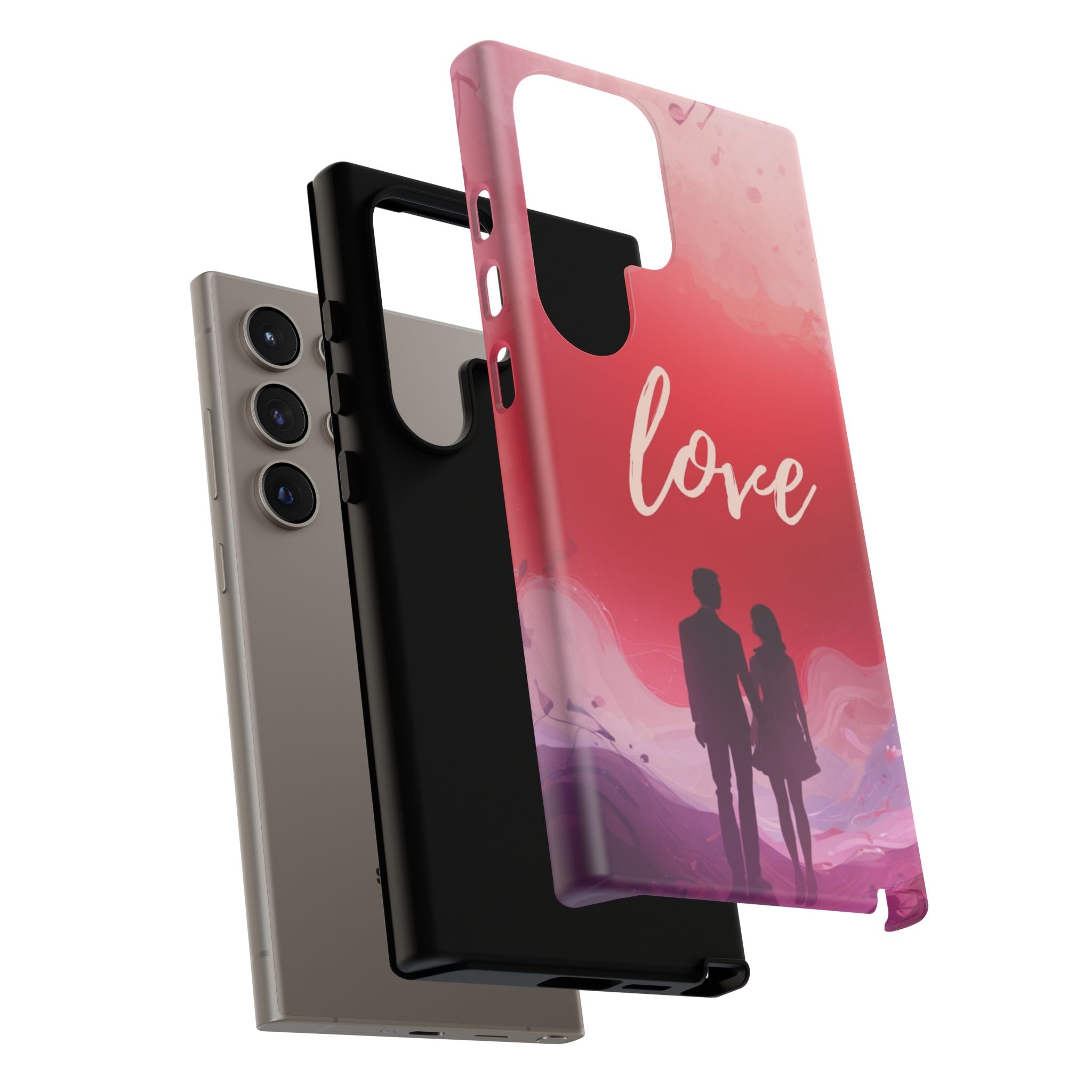 Phone Case — Couple Silhouette Love Protective Tough Case
