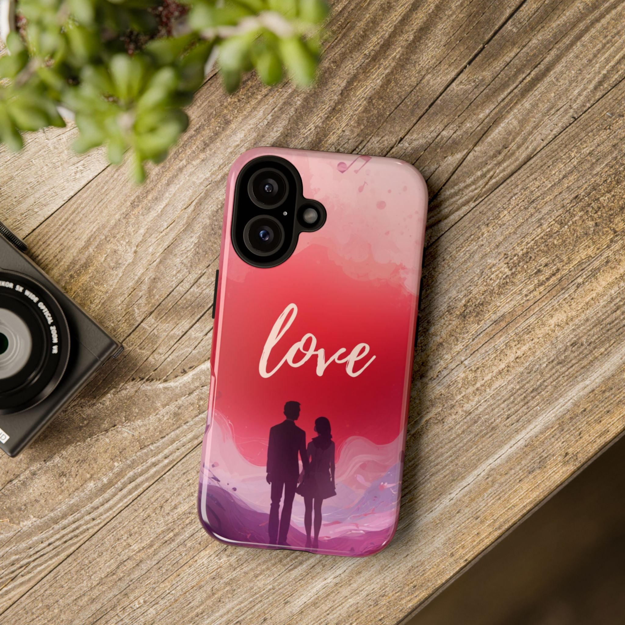 Phone Case — Couple Silhouette Love Protective Tough Case