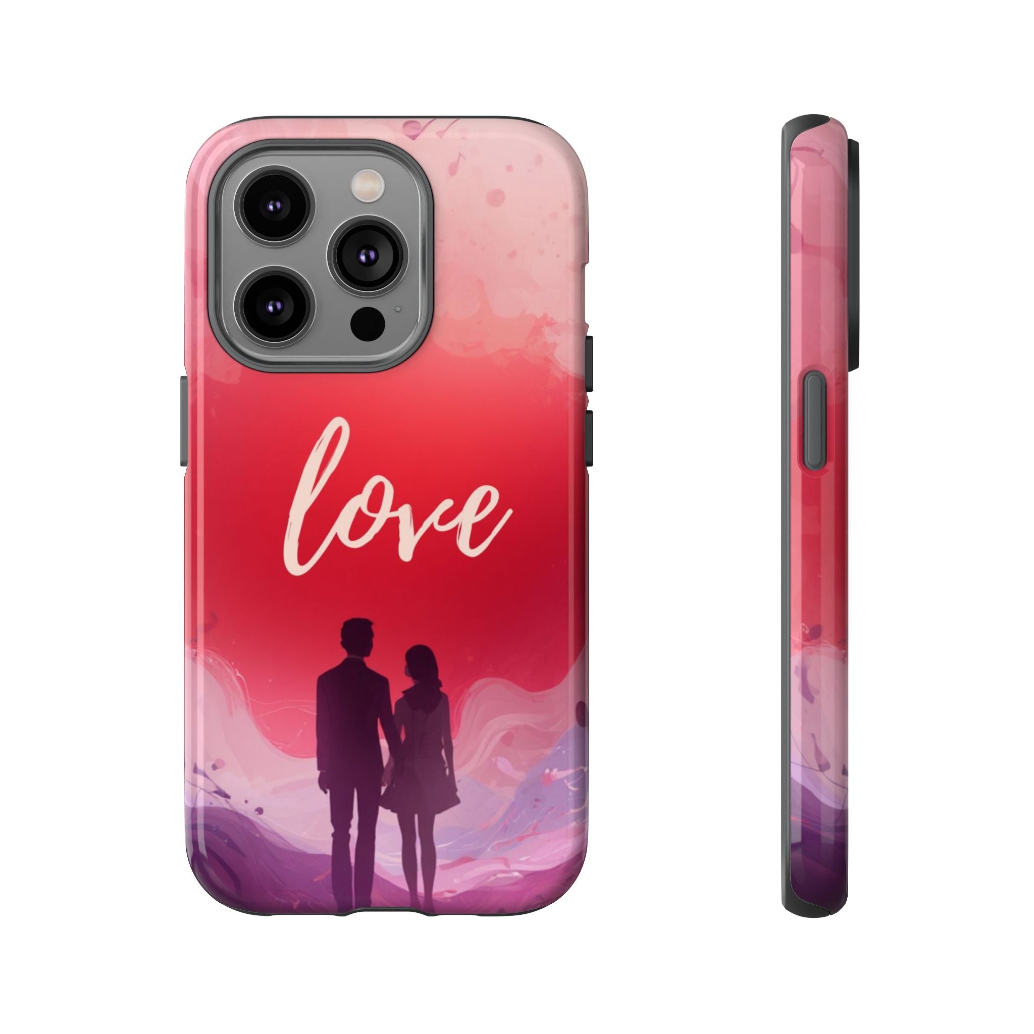 Phone Case — Couple Silhouette Love Protective Tough Case