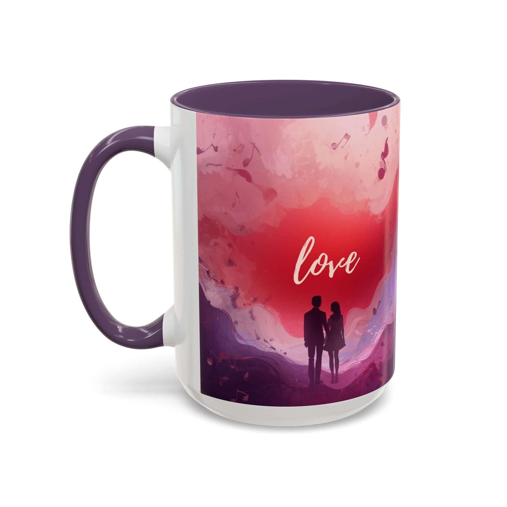 Couple Silhouette Love Mug Accent Coffee Mug 11oz 15oz