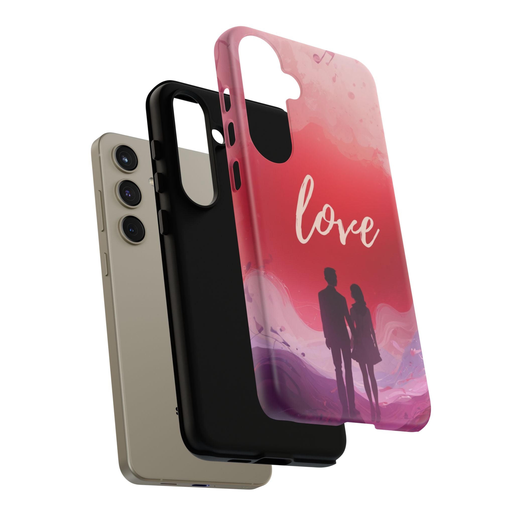Phone Case — Couple Silhouette Love Protective Tough Case