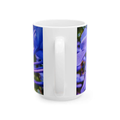 Blue Hydrangea Stem Mug 11oz & 15oz