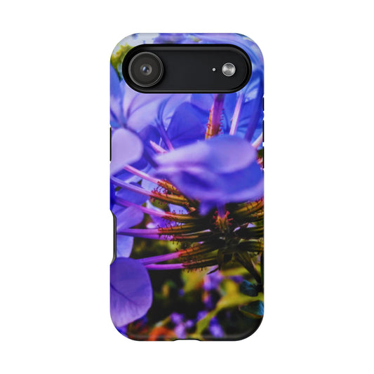 Blue Hydrangea Stem Magnetic Impact-Resistant iPhone 17 Air Case