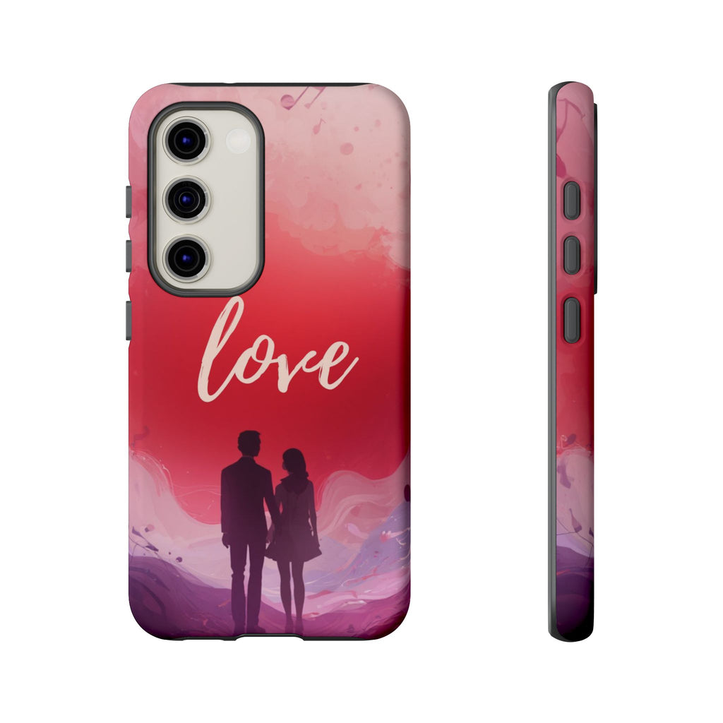 Phone Case — Couple Silhouette Love Protective Tough Case