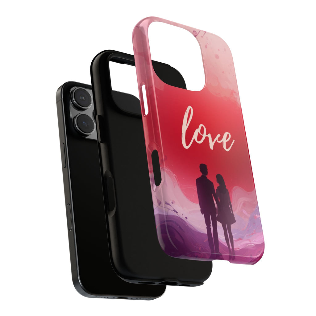 Phone Case — Couple Silhouette Love Protective Tough Case