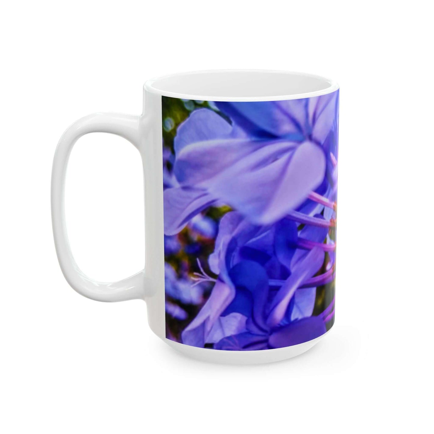 Blue Hydrangea Stem Mug 11oz & 15oz