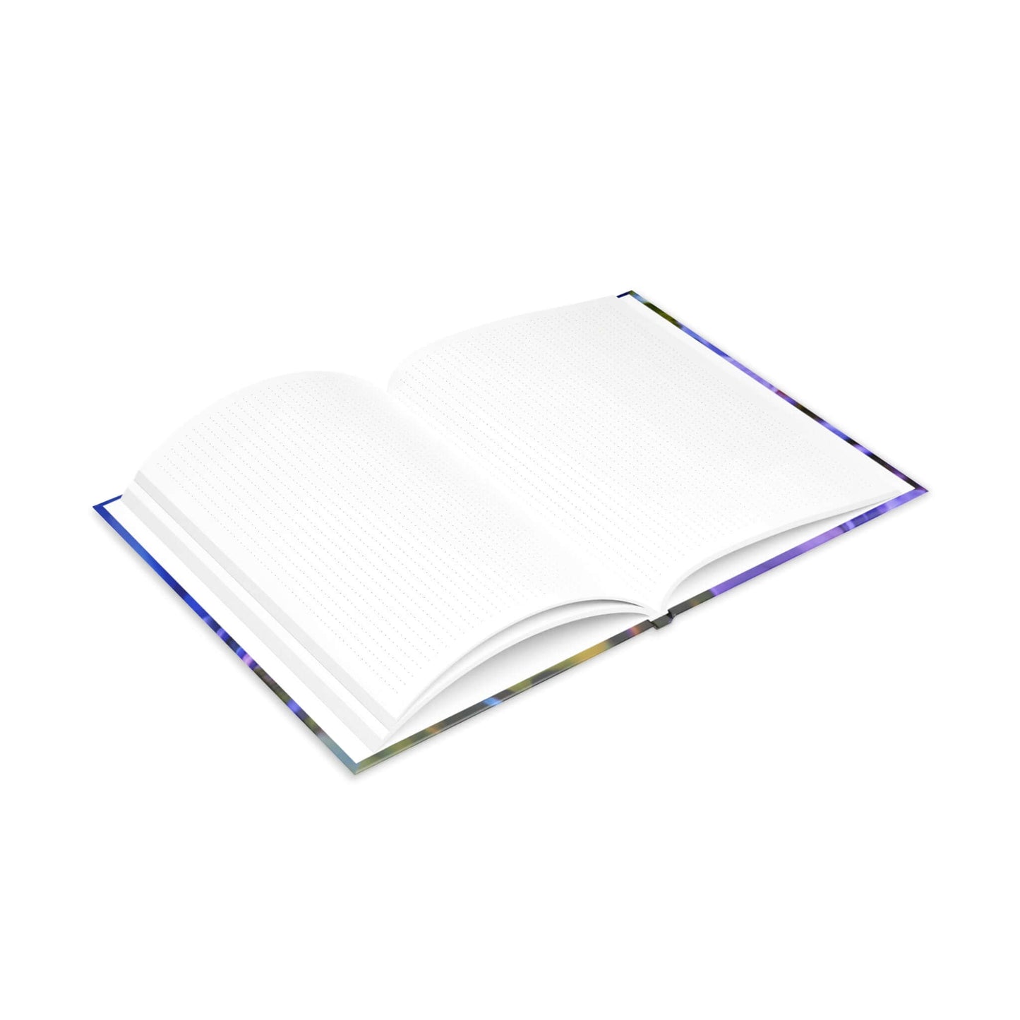 Blue Hydrangea Stem Puffy Hardcover Notebook