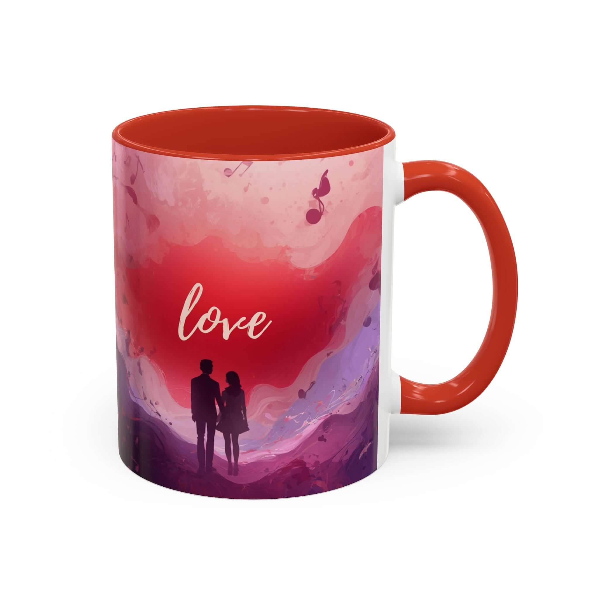 Couple Silhouette Love Mug Accent Coffee Mug 11oz 15oz