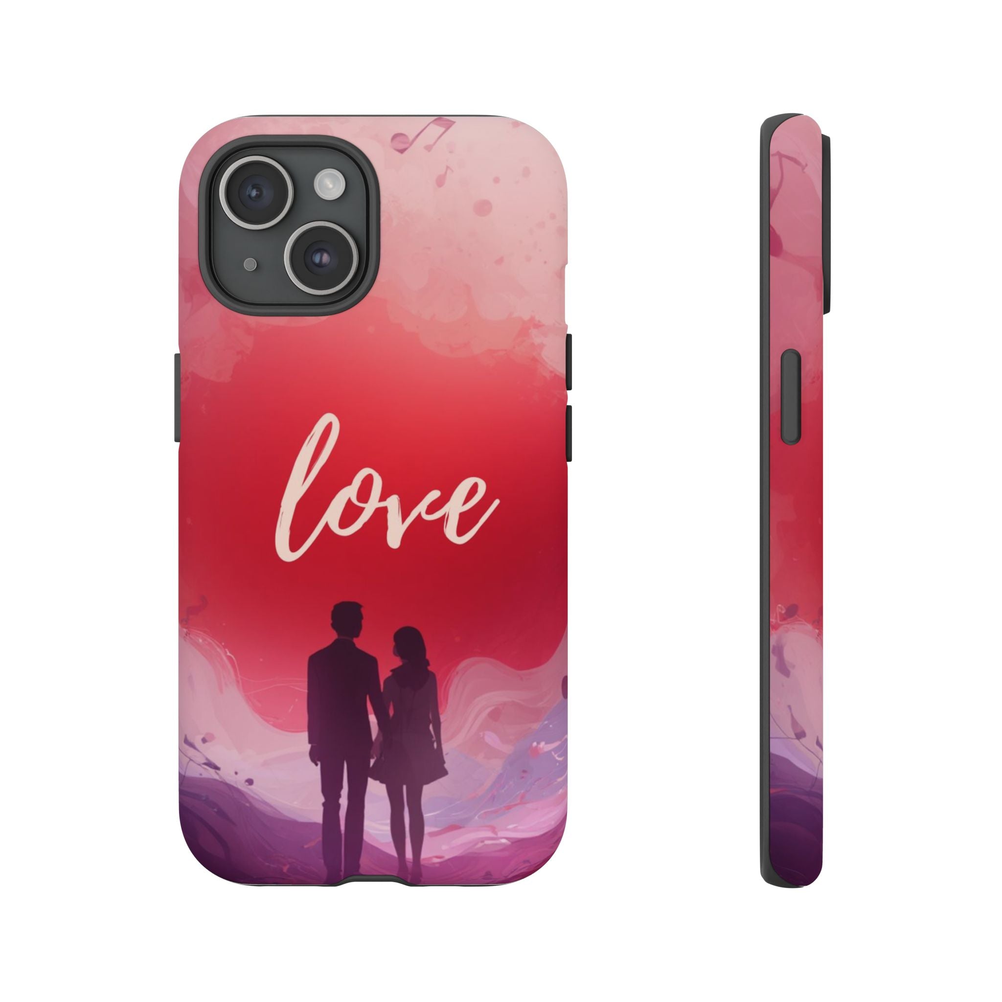 Phone Case — Couple Silhouette Love Protective Tough Case
