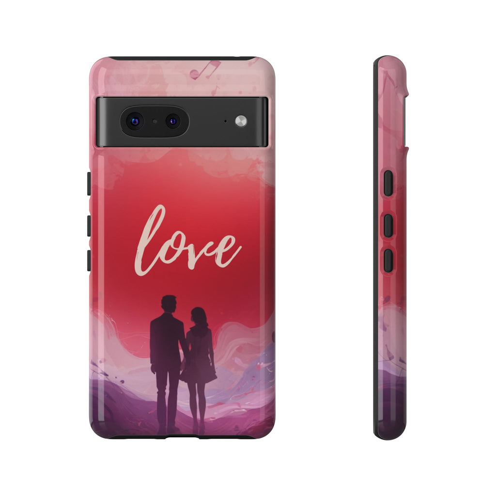 Phone Case — Couple Silhouette Love Protective Tough Case