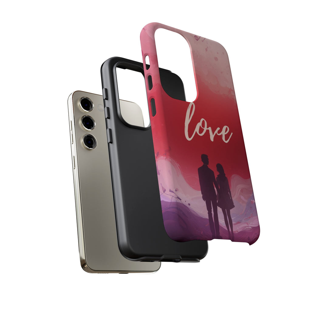 Phone Case — Couple Silhouette Love Protective Tough Case