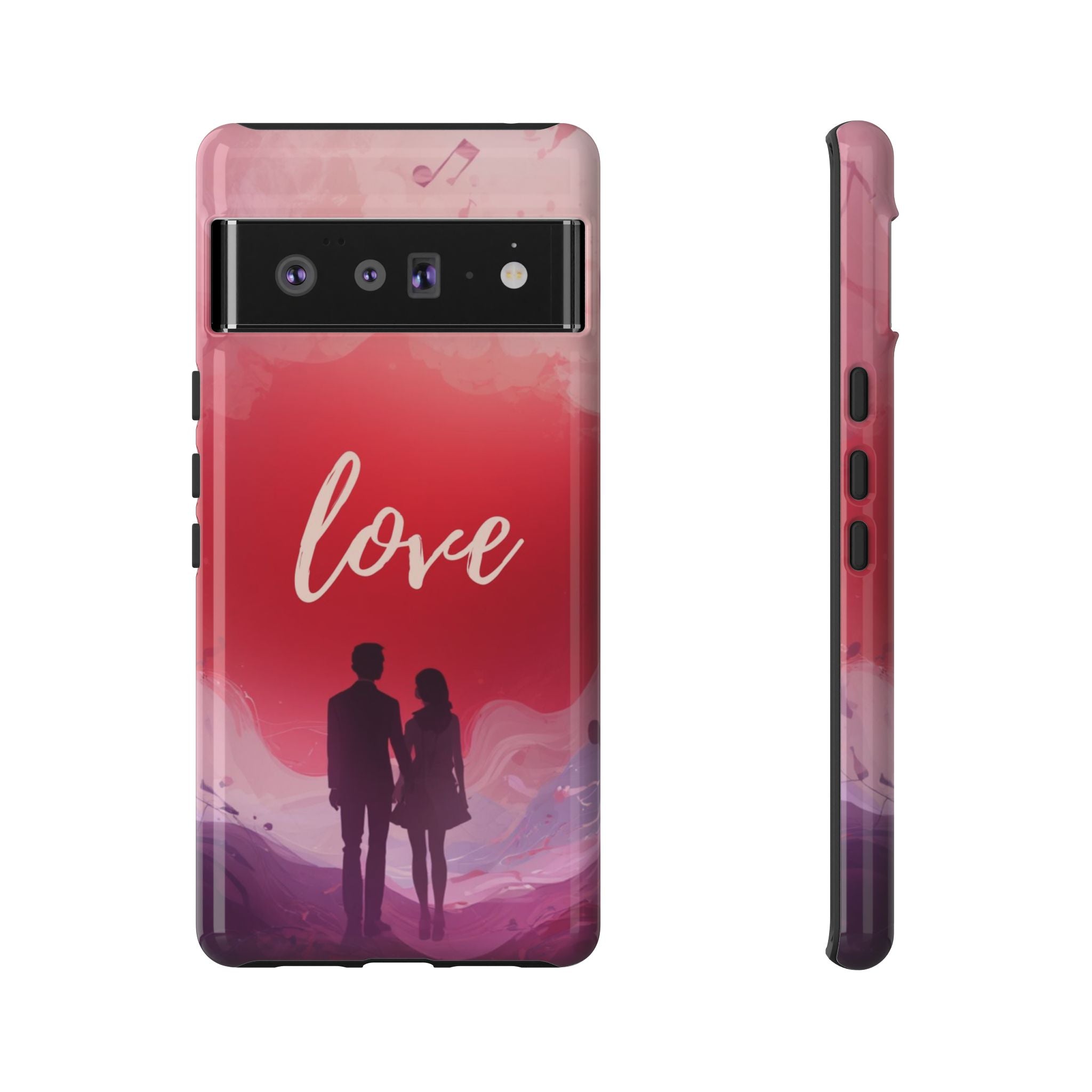 Phone Case — Couple Silhouette Love Protective Tough Case