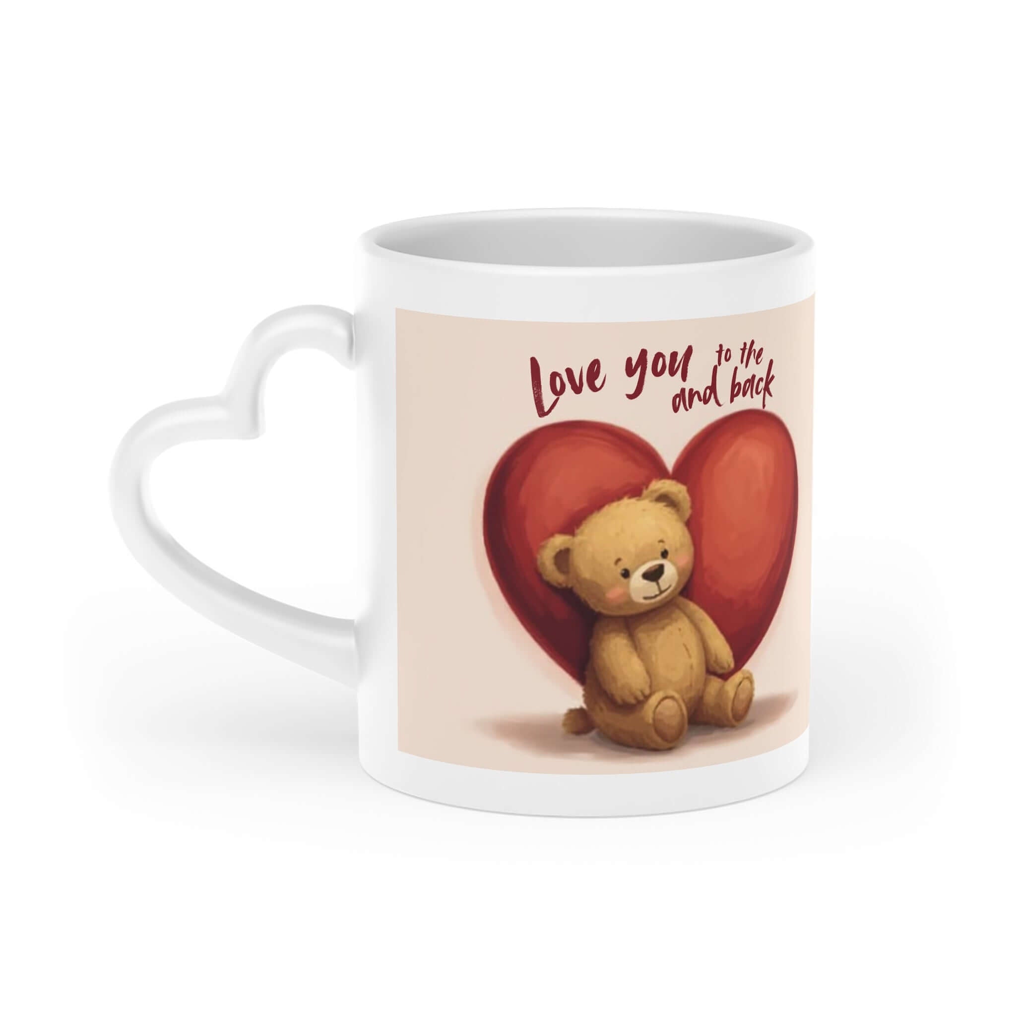 Teddy Bear Loves You & Back Heart Handle