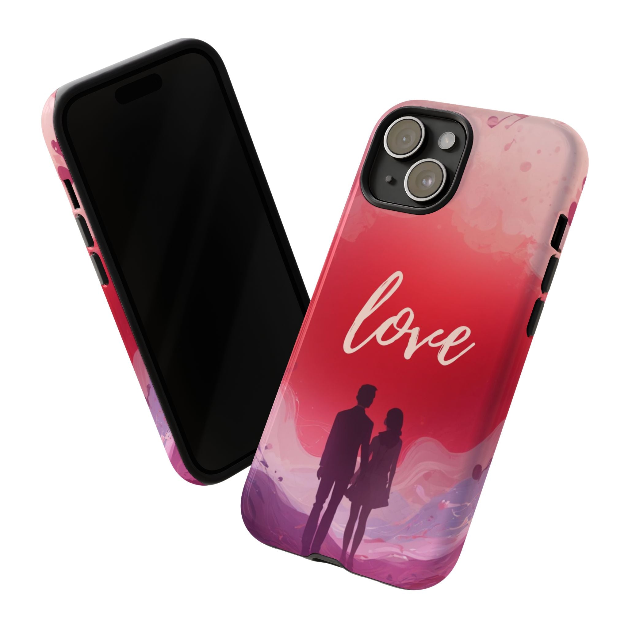 Phone Case — Couple Silhouette Love Protective Tough Case