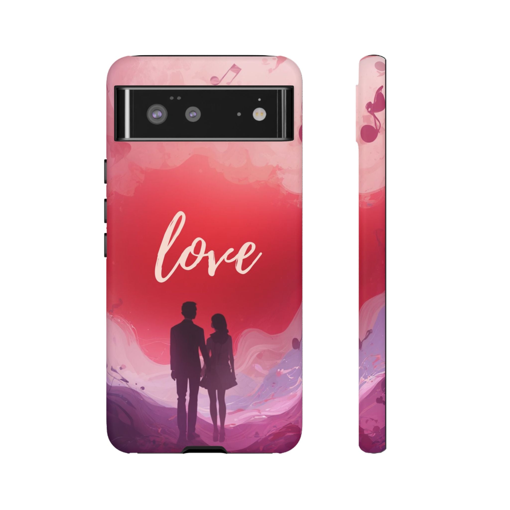 Phone Case — Couple Silhouette Love Protective Tough Case
