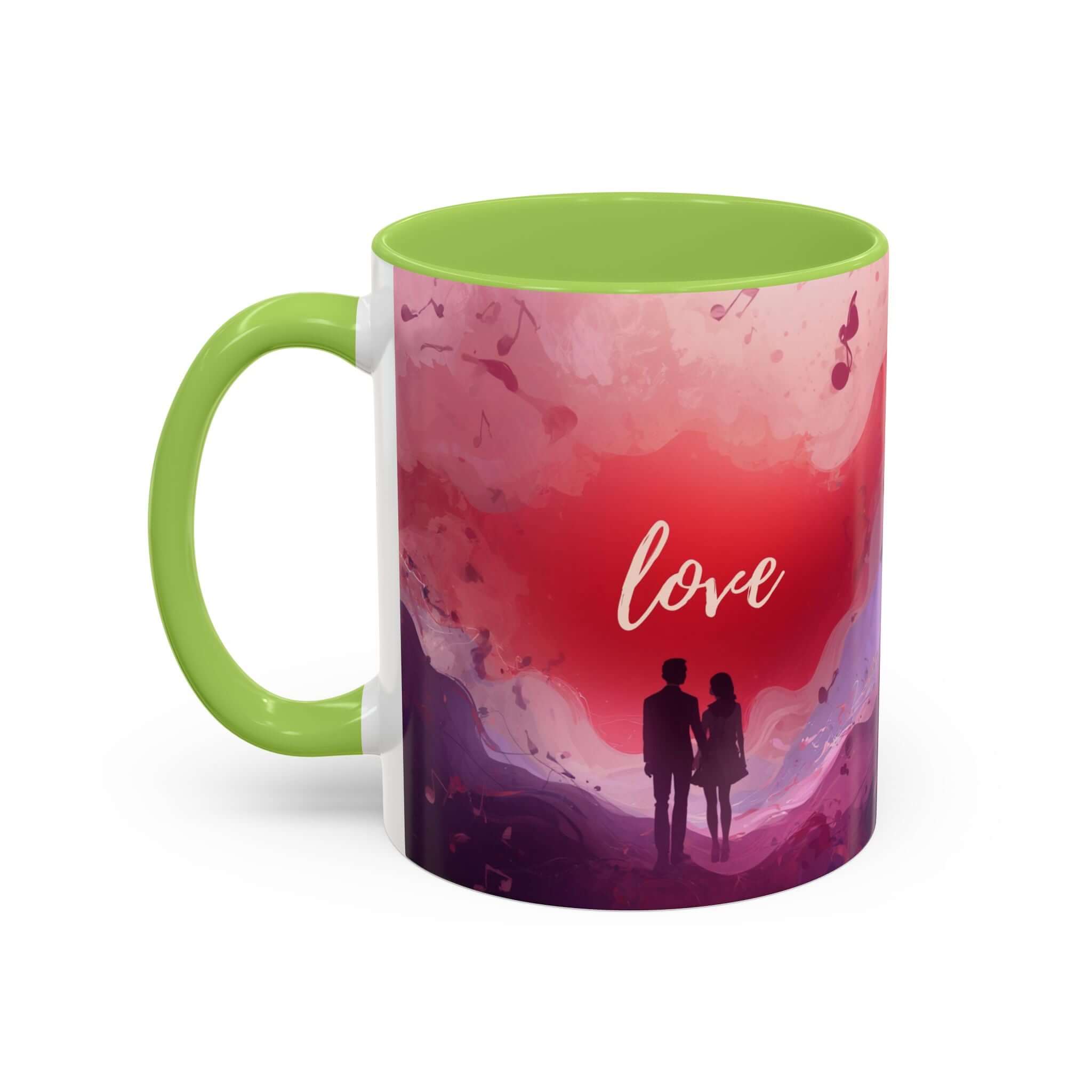 Couple Silhouette Love Mug Accent Coffee Mug 11oz 15oz