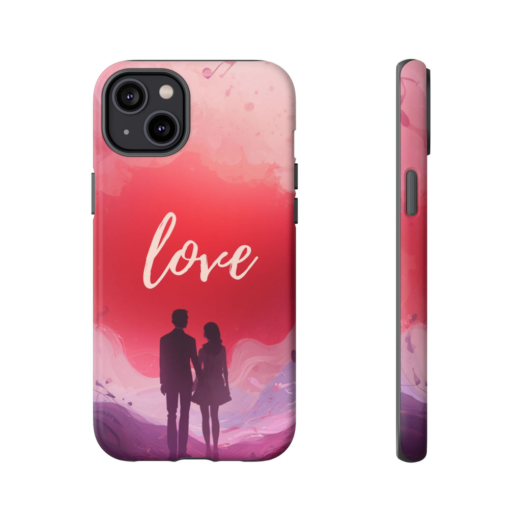 Phone Case — Couple Silhouette Love Protective Tough Case