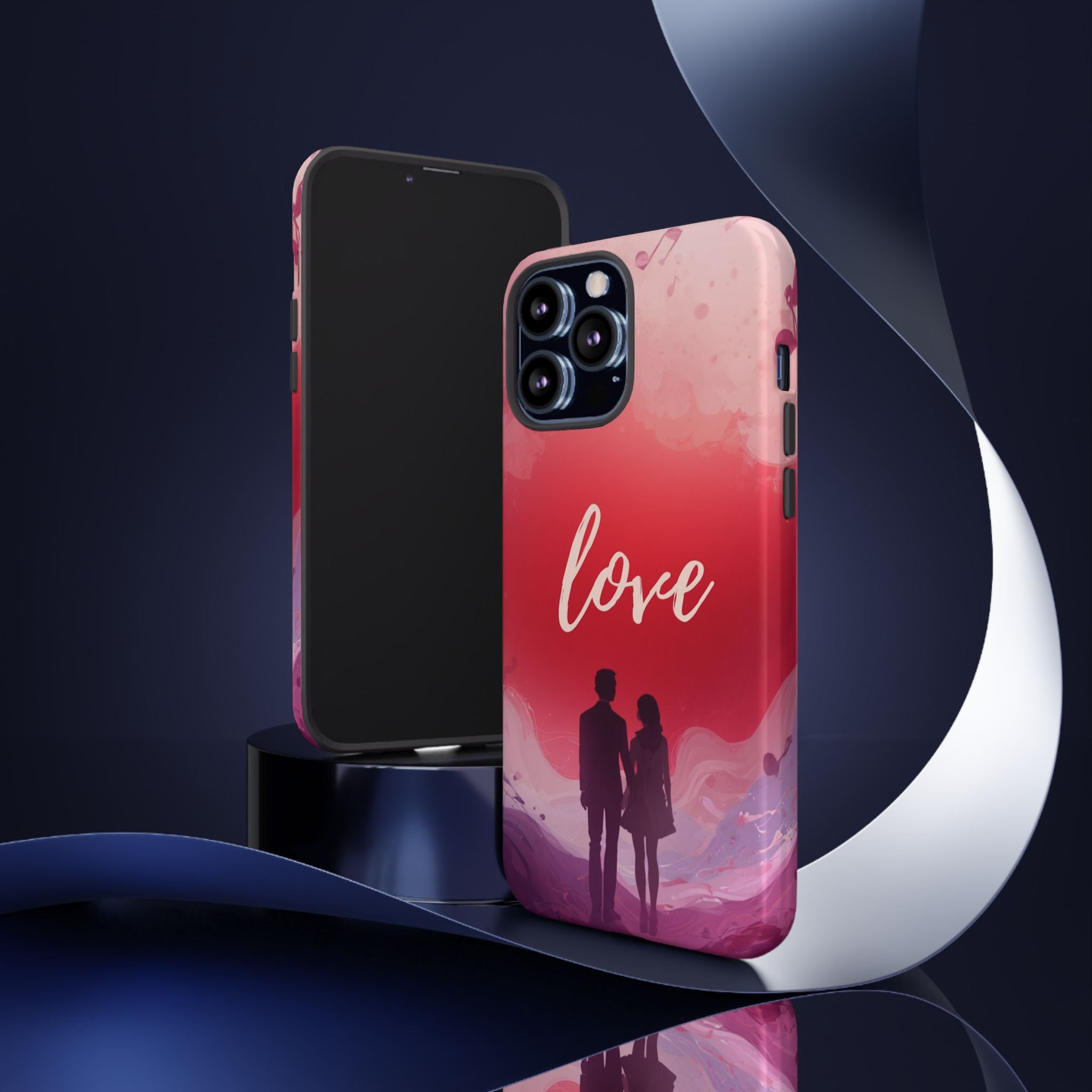 Phone Case — Couple Silhouette Love Protective Tough Case