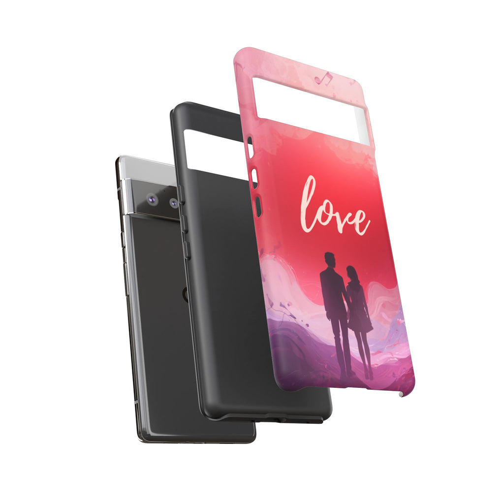 Phone Case — Couple Silhouette Love Protective Tough Case