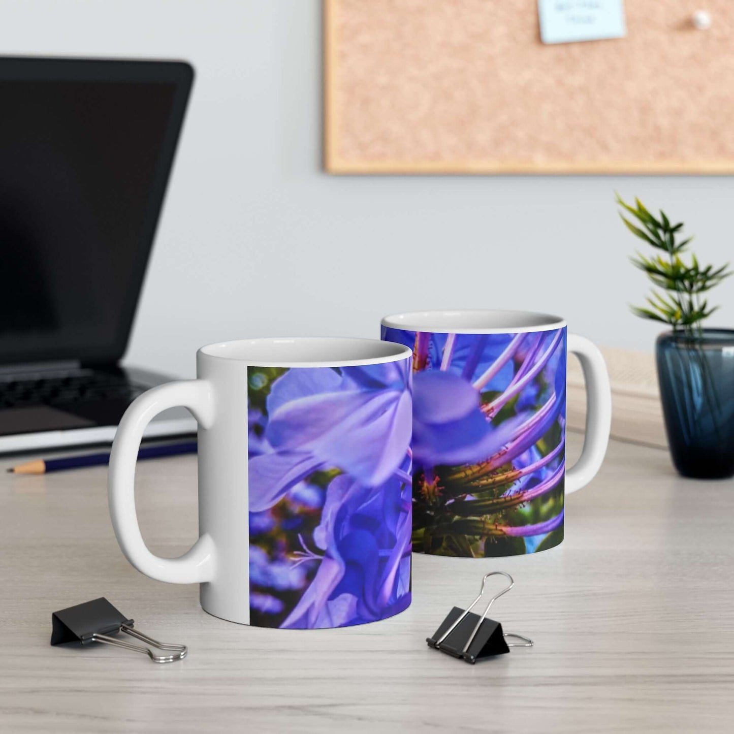 Blue Hydrangea Stem Mug 11oz & 15oz