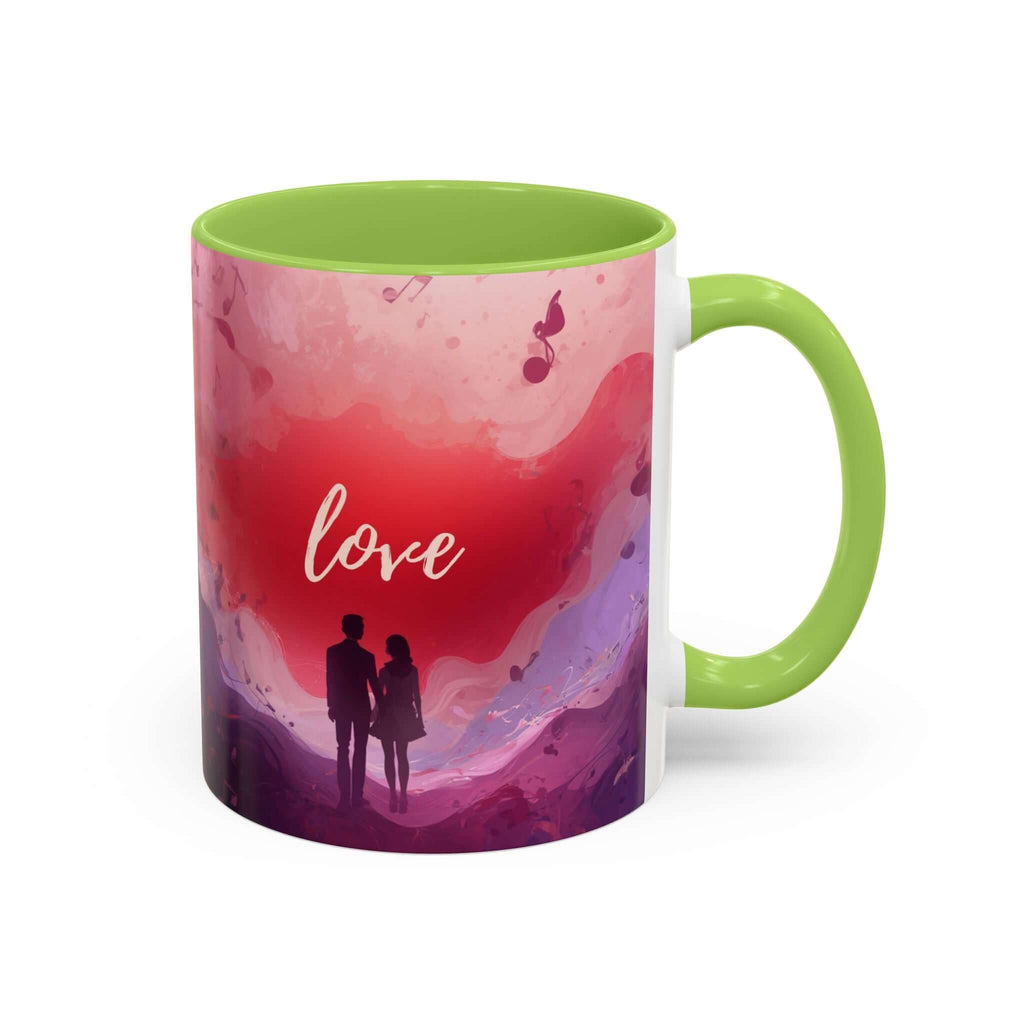 Couple Silhouette Love Mug Accent Coffee Mug 11oz 15oz