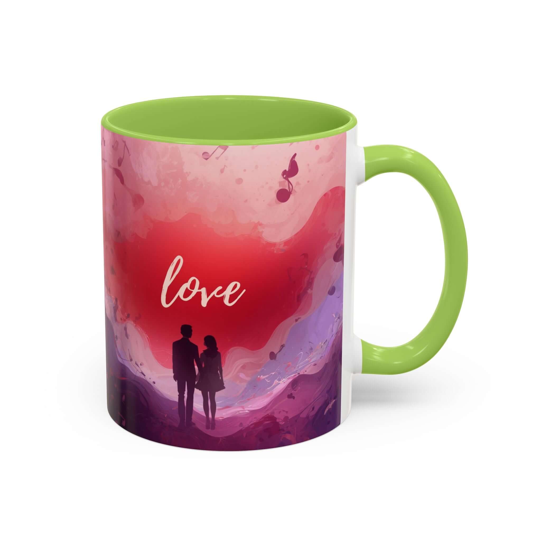 Couple Silhouette Love Mug Accent Coffee Mug 11oz 15oz