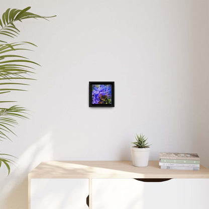 Blue Hydrangea Stem Canvas Wall Art
