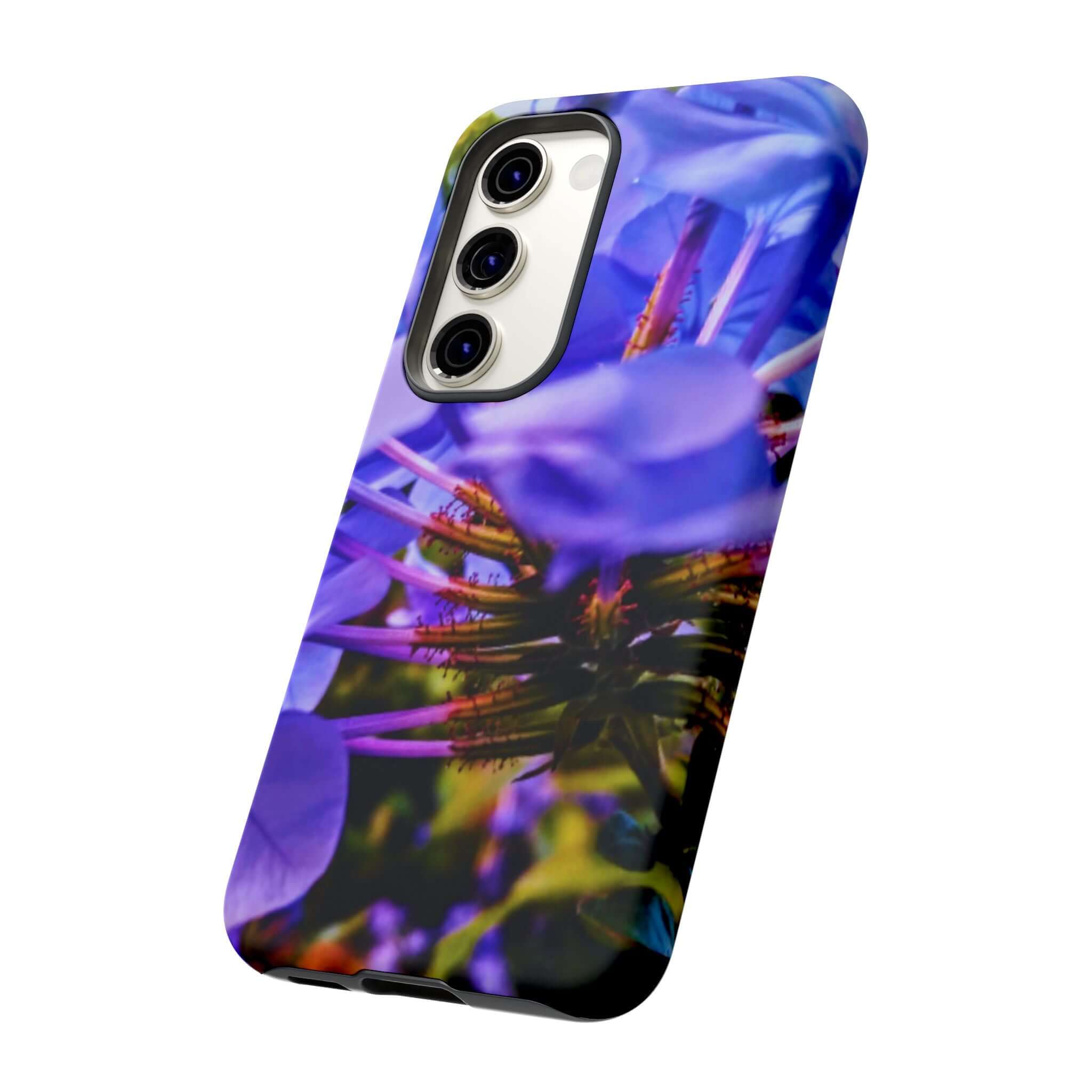 Blue Hydrangea Stem Protective Tough Case