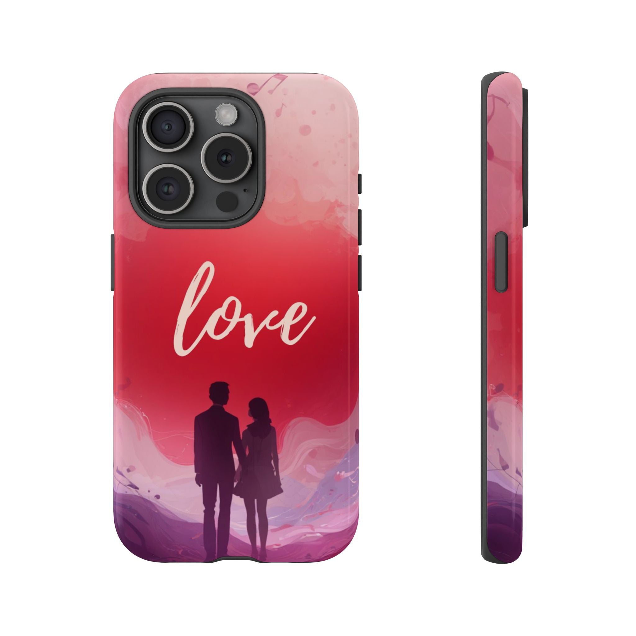 Phone Case — Couple Silhouette Love Protective Tough Case