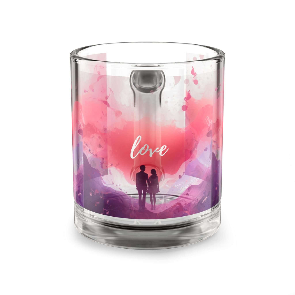 Couple Silhouette Love Glass Mug 10oz 