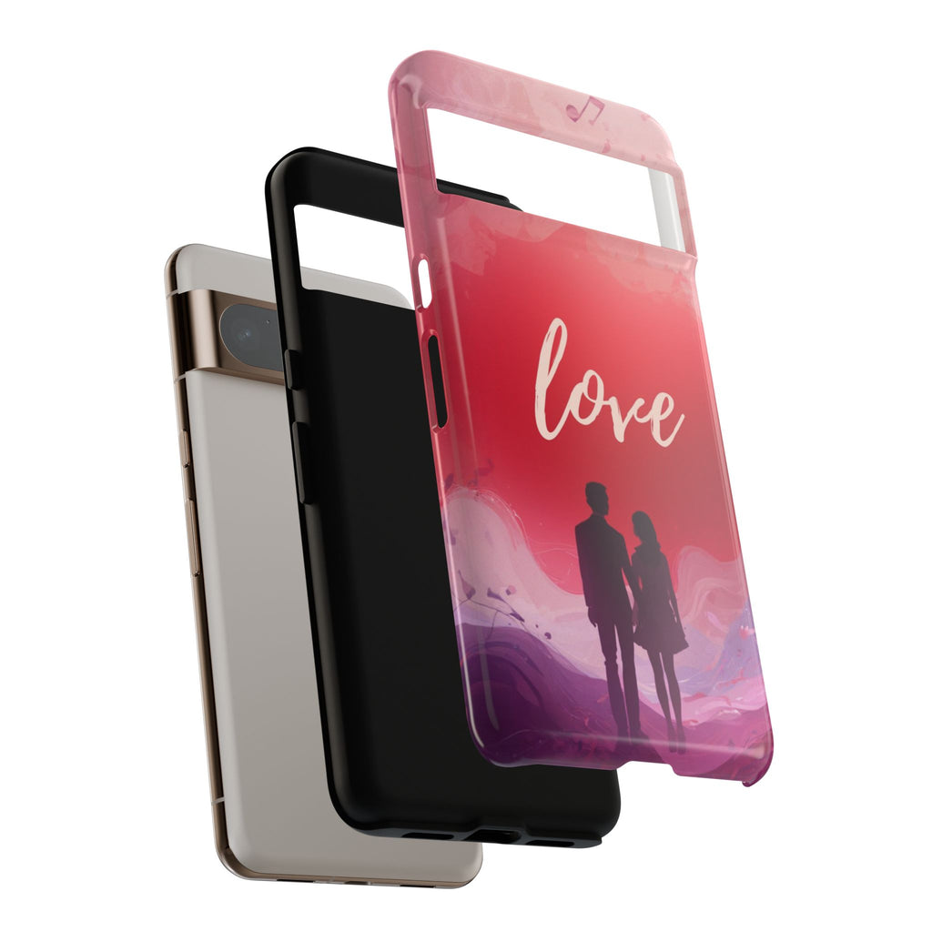 Phone Case — Couple Silhouette Love Protective Tough Case