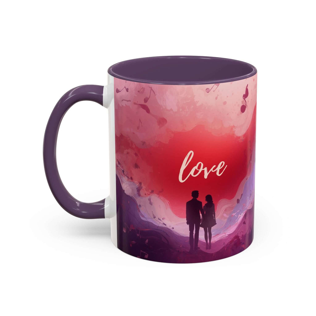 Couple Silhouette Love Mug Accent Coffee Mug 11oz 15oz