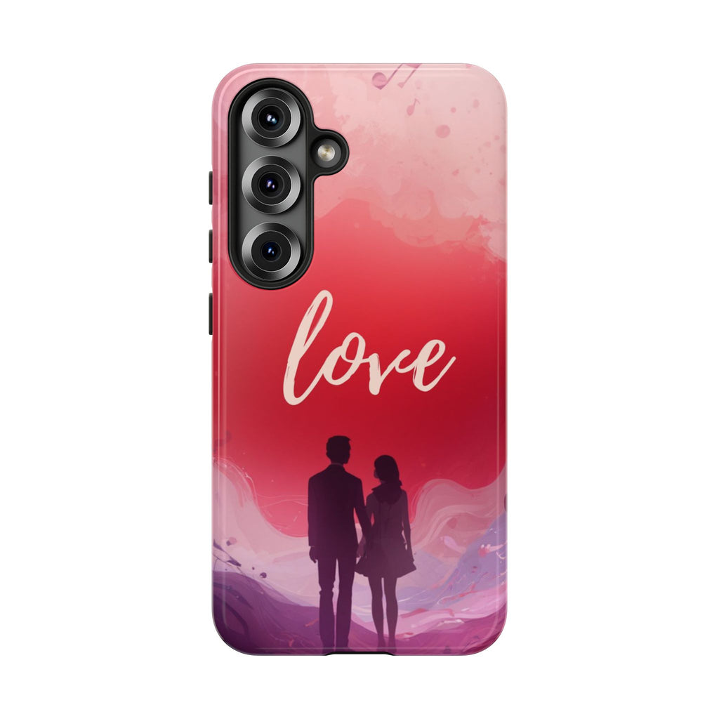 Phone Case — Couple Silhouette Love Protective Tough Case